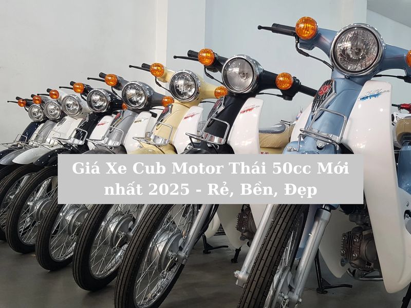 Giá xe cub motor thái 50cc