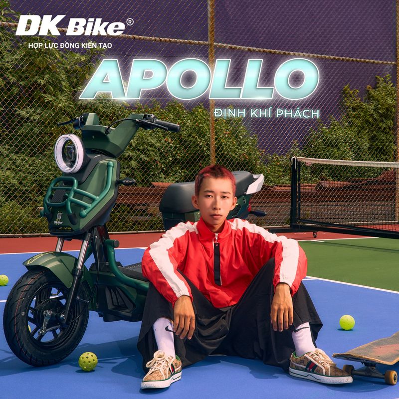 giá xe đạp điện dk apollo